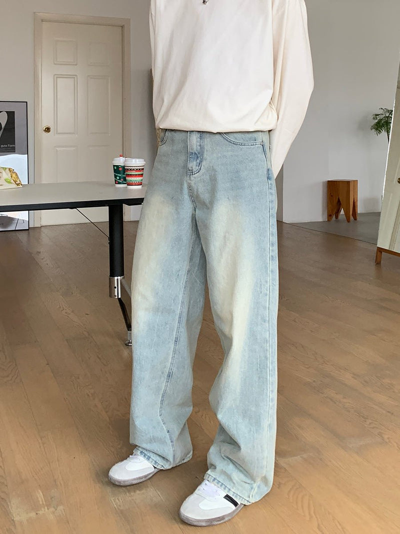 Straight wide denim pants or2507 - ORUN