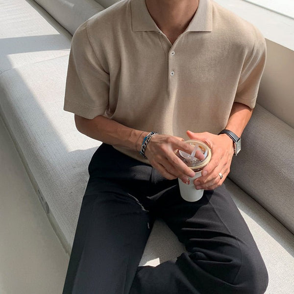 NO COLLAR Short Sleeve Shirt or1557