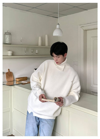 Turtle neck design knit sweater or2244 - ORUN