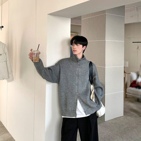 Turtle neck knit cardigan or2179