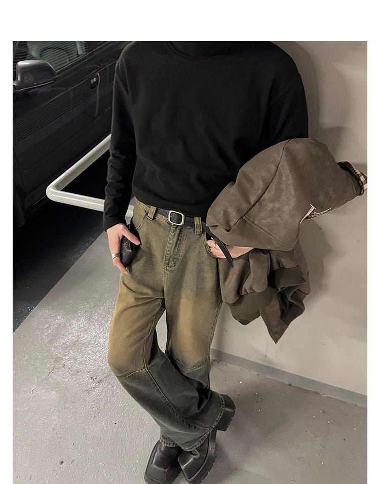 Turtle neck solid long sleeve T -shirt or2281 - ORUN