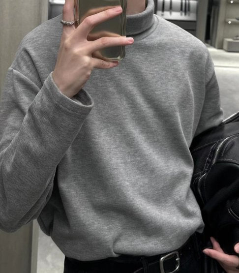 Turtle neck solid long sleeve T -shirt or2281 - ORUN