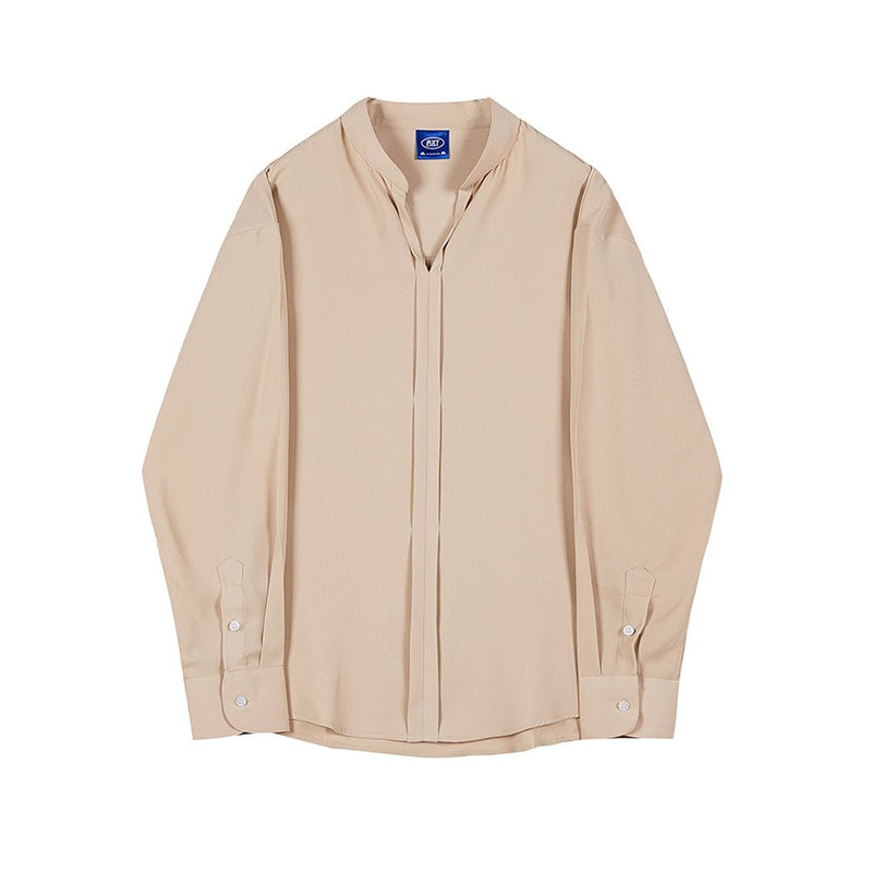 V -neck long -sleeved shirt or1579 - ORUN