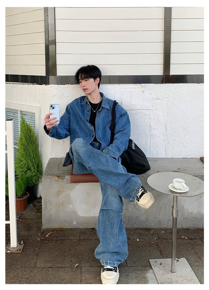 Vintage denim shirt or2666 – 韓国メンズファッション通販 - ORUN -