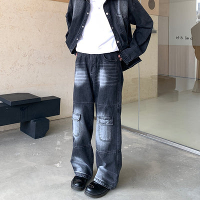 Vintage Design Wide Denim Pants or2220 - ORUN
