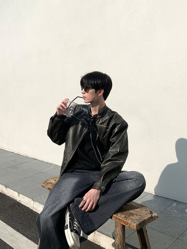 Vintage leather jacket or2167 – ORUN