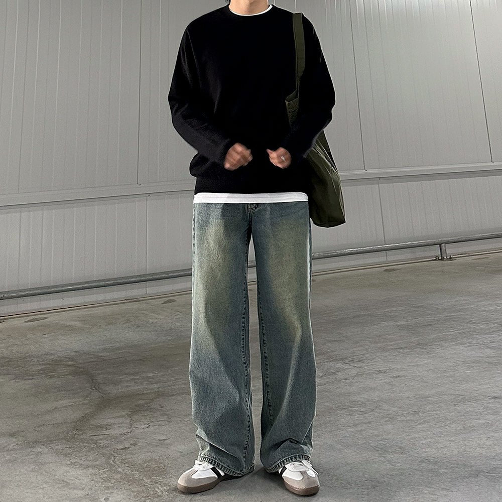 ORUN Wide denim pants Mサイズ Vintage Wide Denim Pants or1796 – 韓国メンズファッション通販