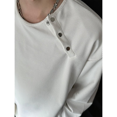 Waffle long -sleeved long T -shirt or2022 - ORUN