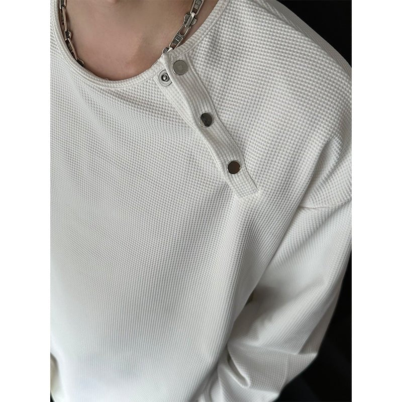 Waffle long -sleeved long T -shirt or2022 - ORUN