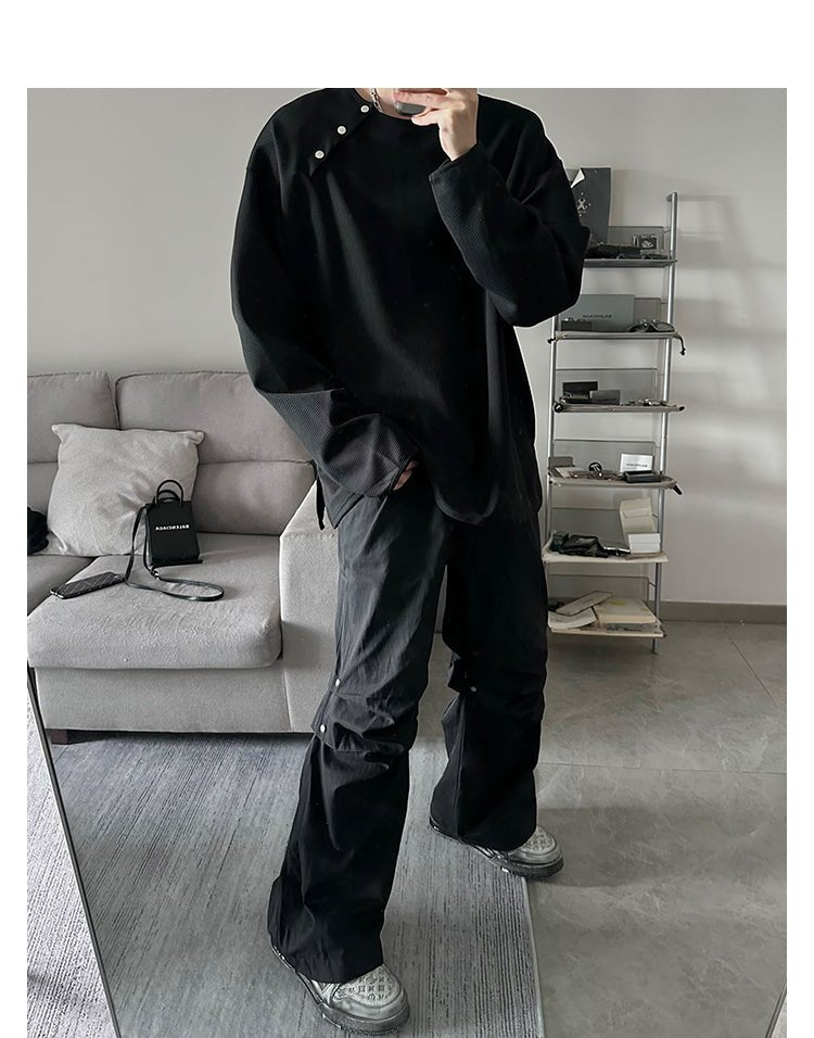 Waffle long -sleeved long T -shirt or2022 - ORUN