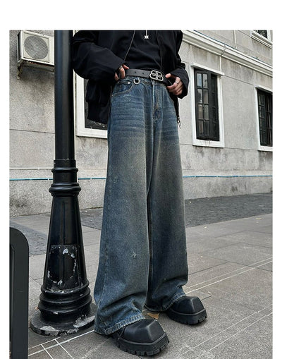 Wide denim straight pants or2006 - ORUN